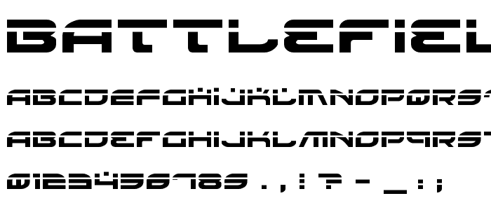 Battlefield Laser font